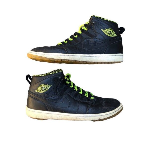 RARE 2013 Nike Air Jordan 1 Retro 94 Black Venom Gree Size 11.5 - Picture 7 of 16